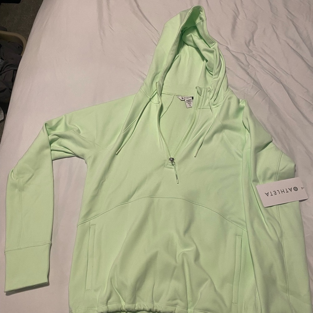 Athleta Mint Green Zip-Up Hoodie